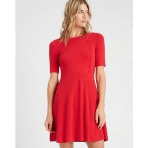 Banana Republic Red Sweater Dress XS
